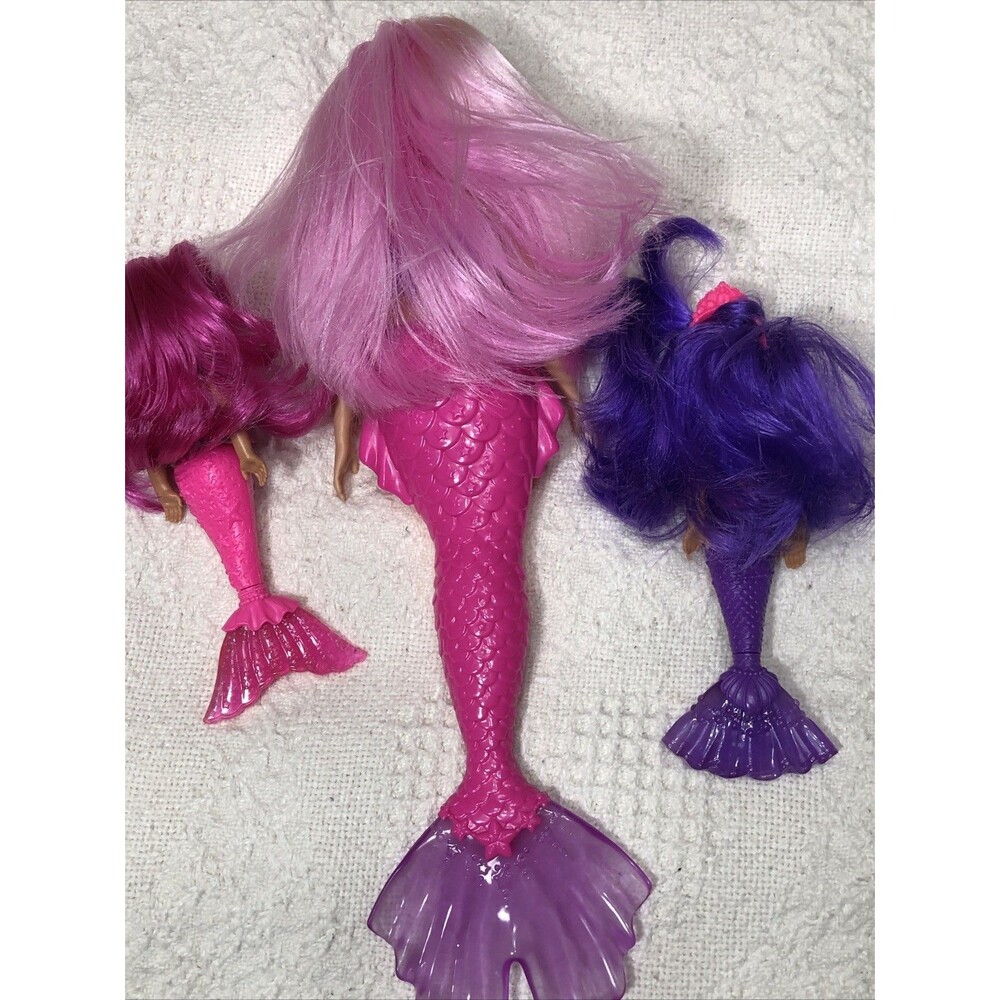 Barbie Dreamtopia Mermaid Tail Doll Lot 1 Barbie and 2 Chelsea Mermaid Dolls - Picture 8 of 12
